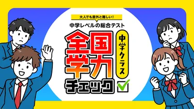 全国学力チェック 中学クラスー大人でも意外と難しい！中学レベルの総合テストーのパッケージ画像