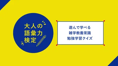 大人の語彙力検定ー遊んで学べる雑学教養常識勉強学習クイズーのパッケージ画像
