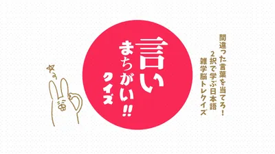 言いまちがい!!クイズー間違った言葉を当てろ!2択で学ぶ日本語雑学脳トレクイズ ーのパッケージ画像