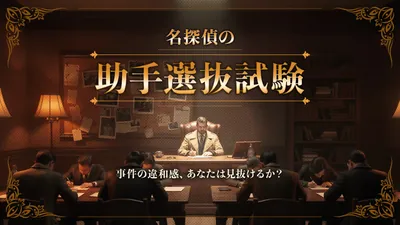 名探偵の助手選抜試験ー事件の違和感、あなたは見抜けるか?ーのパッケージ画像