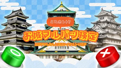 これホント?お城マルバツ検定ー2択でかんたん!お城クイズ&トリビアーのパッケージ画像