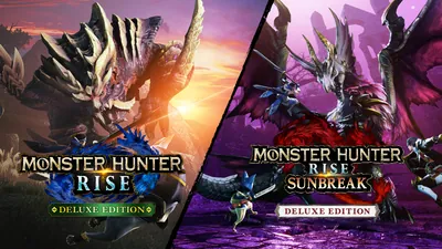 モンスターハンターライズ + サンブレイク ダブルデラックスセットのパッケージ画像