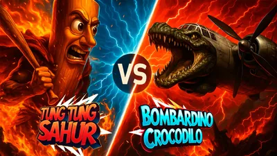 BOMBARDINO CROCODILO vs TUNG TUNG SAHURのパッケージ画像
