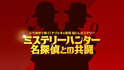 ミステリーハンター名探偵との共闘ーひらめきで解く!ナゾトキ×推理 脳トレミステリーーのパッケージ画像