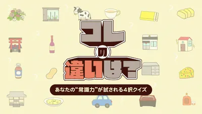 コレの違いは?ーあなたの“常識力”が試される4択クイズーのパッケージ画像